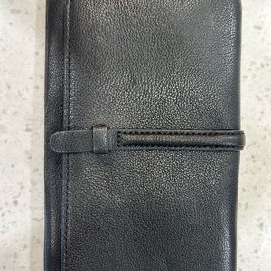 Fossil Black Leather Clutch